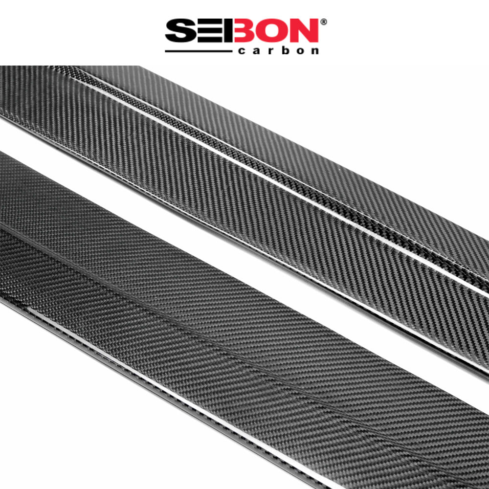 2014-2020年式レクサス ＩＳ用 セイボンカーボン TPスタイル カーボンファイバー製サイドスカートセット　Seibon Carbon TP-Style Carbon Fiber Side Skirts For 2014-2020 Lexus IS 200T/250/300/350 (消費税、送料込み)
