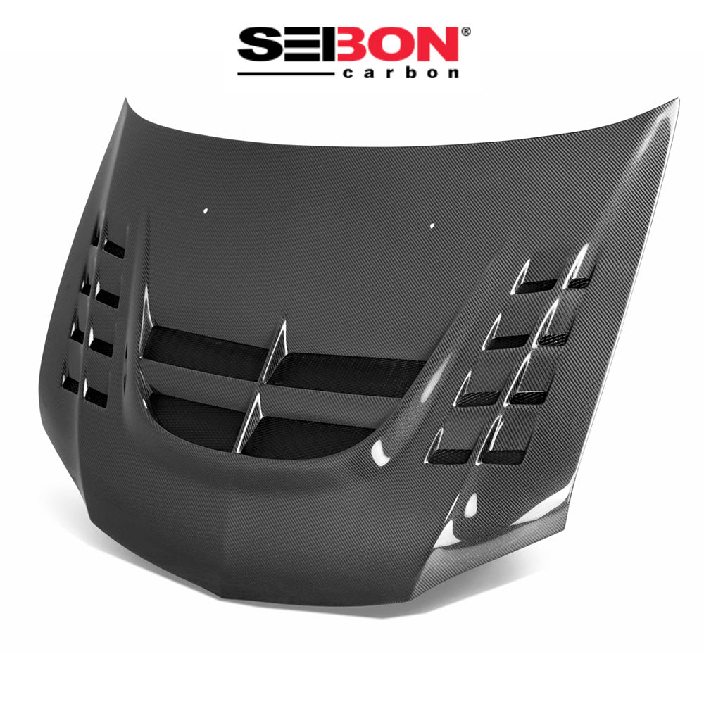 2003-2006年式三菱ランサーエボリューション用 セイボンカーボン CW２スタイル カーボンファイバー製ボンネット　Seibon Carbon CWII-Style Carbon Fiber Hood For 2003-2006 Mitsubishi Lancer EVO (消費税、送料込み)