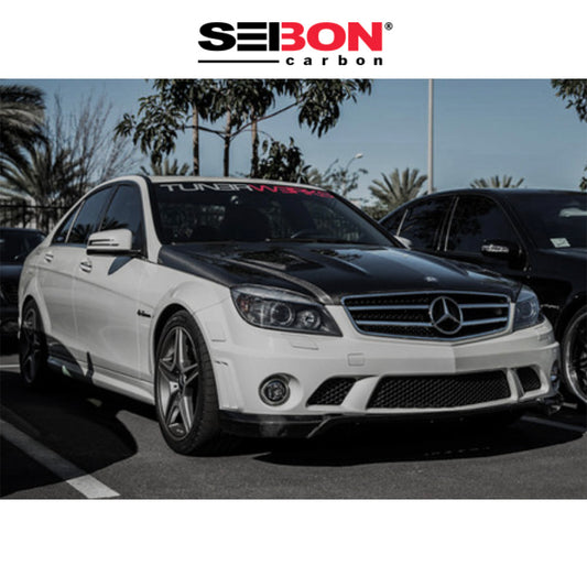 2012-2015年式メルセデス ベンツ Ｃ６３用 セイボンカーボン GTスタイル カーボンファイバー製ボンネット　Seibon Carbon GT-Style Carbon Fiber Hood For 2012-2015 Mercedes Benz C63 (消費税、送料込み)