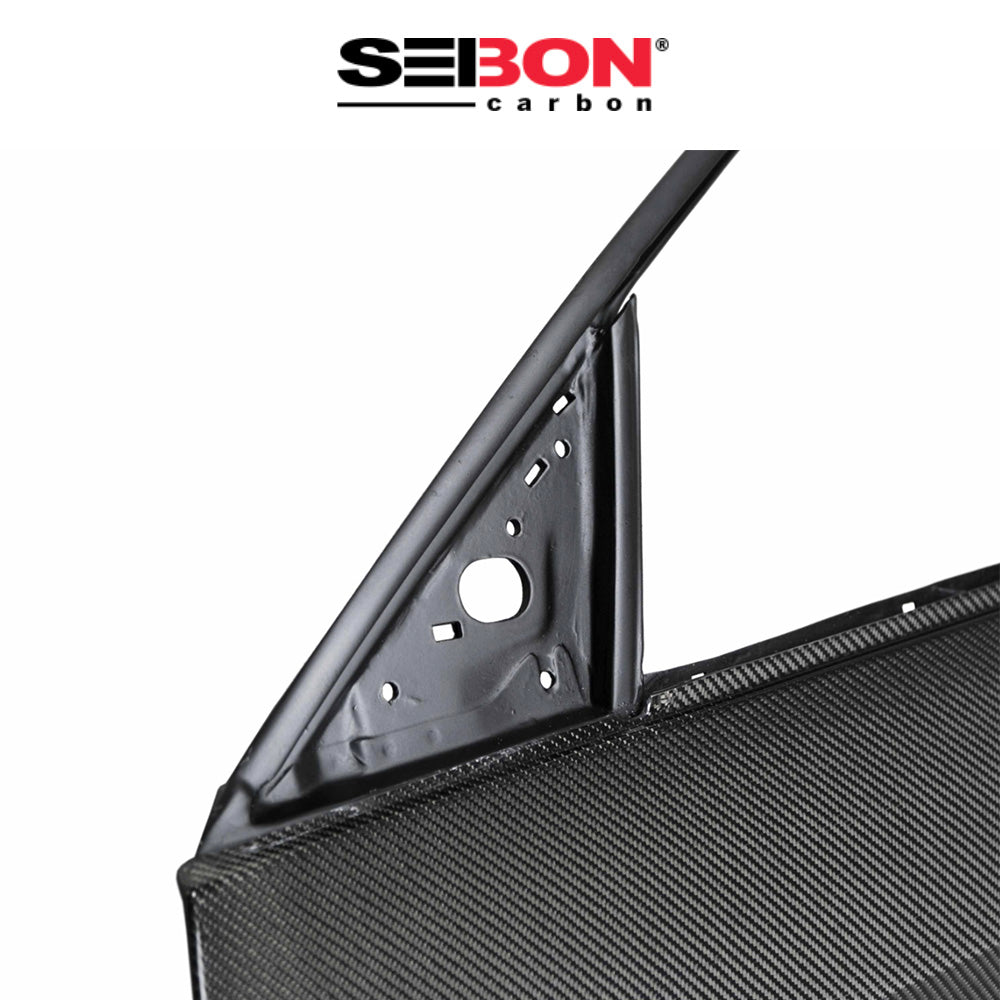 2017-2021年式 ホンダ シビック タイプＲ用 セイボンカーボン カーボンファイバー製フロントドアセット　Seibon Carbon Carbon Fiber Front Doors For 2017-2021 Honda Civic Hatchback (Front) (消費税、送料込み)