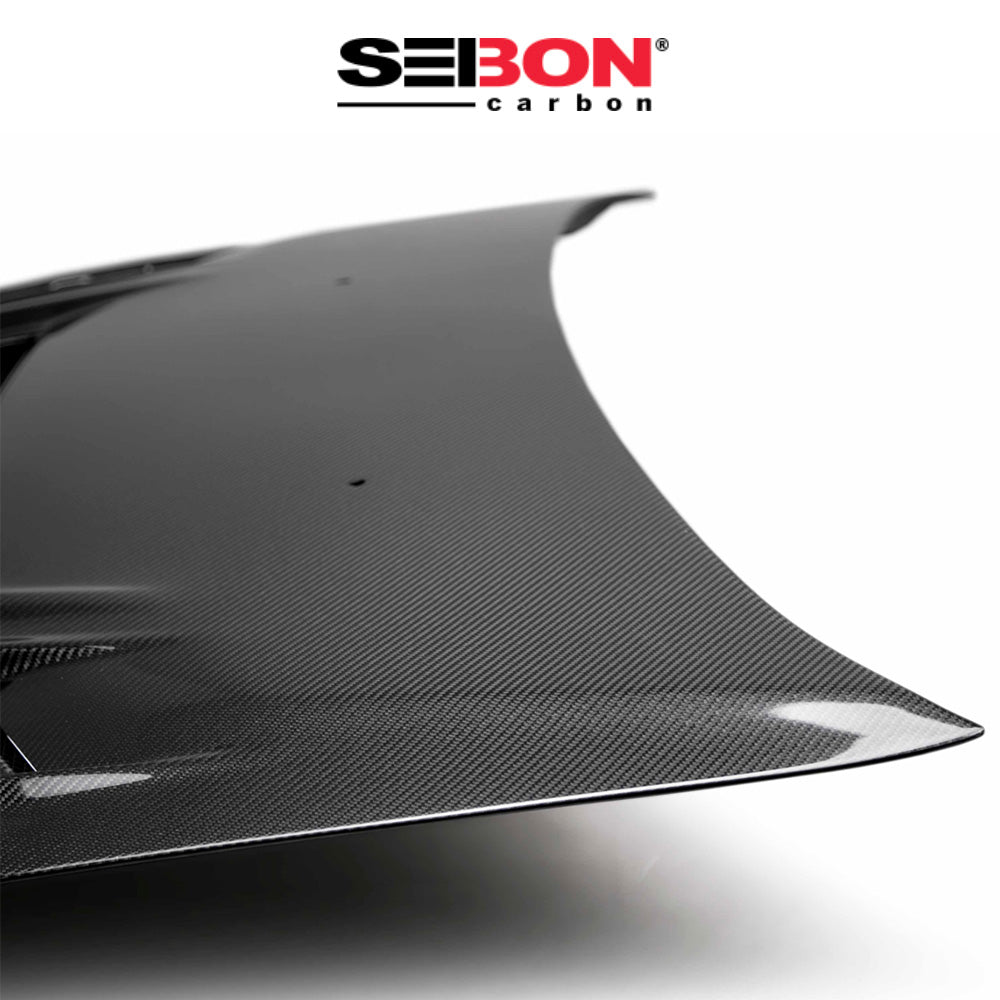 2003-2006年式三菱ランサーエボリューション用 セイボンカーボン CWスタイル カーボンファイバー製ボンネット　Seibon Carbon CW-Style Carbon Fiber Hood For 2003-2006 Mitsubishi Lancer EVO (消費税、送料込み)