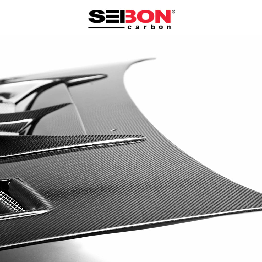 1998-2001年式 スバル インプレッサ用 セイボンカーボン CWスタイル カーボンファイバー製ボンネット　Seibon Carbon CW-Style Carbon Fiber Hood For 1998-2001 Subaru Impreza (消費税、送料込み)