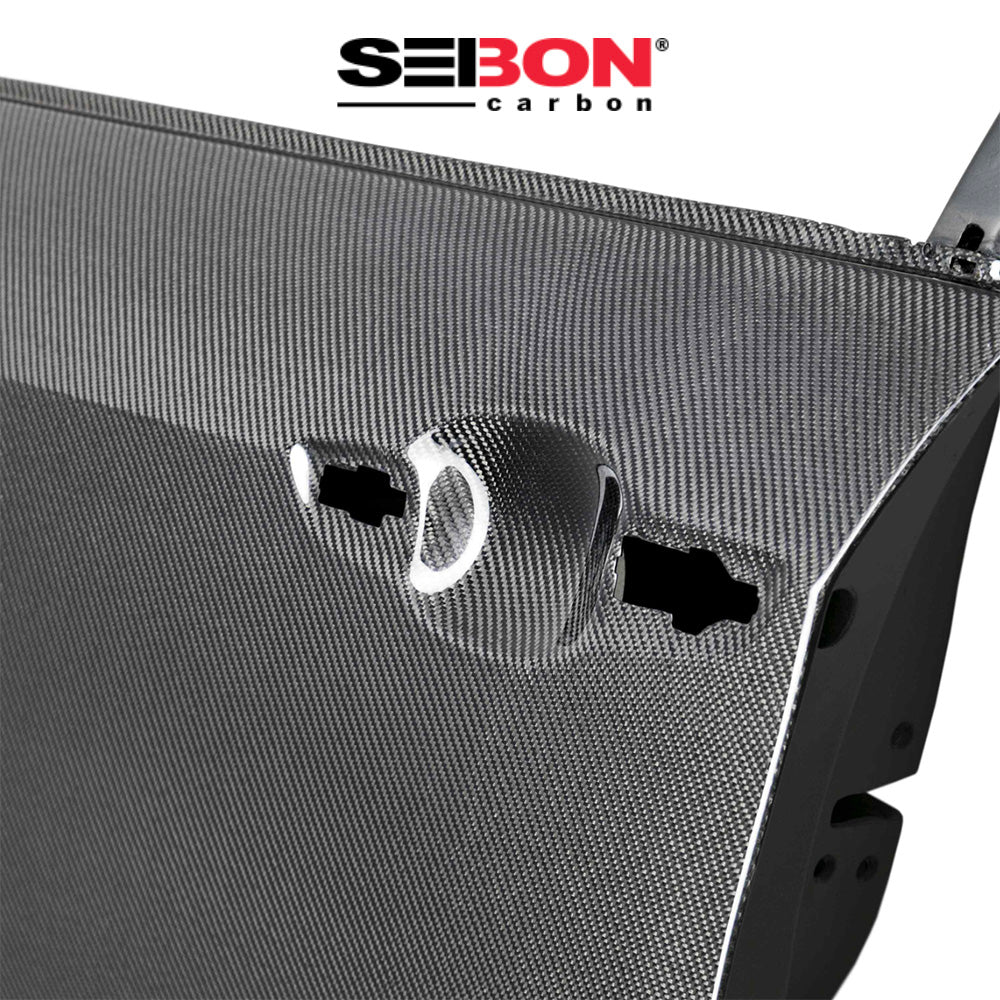 2017-2021年式 ホンダ シビック タイプＲ用 セイボンカーボン カーボンファイバー製フロントドアセット　Seibon Carbon Carbon Fiber Front Doors For 2017-2021 Honda Civic Hatchback (Front) (消費税、送料込み)