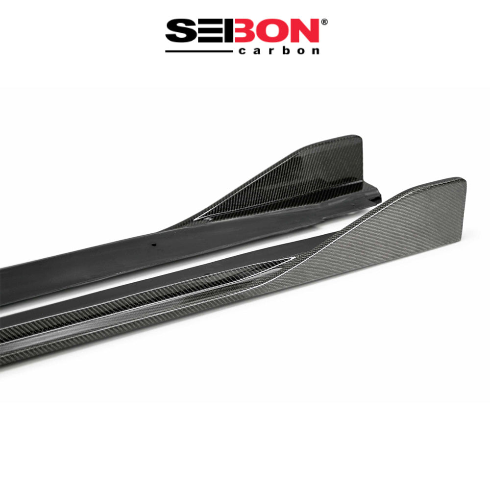2019-2025年式トヨタ カローラスポーツ用 セイボンカーボン MBスタイル カーボンファイバー製サイドスカートセット　Seibon Carbon MB-Style Carbon Fiber Side Skirts For 2019-2025 Toyota Corolla Hatchback (消費税、送料込み)  SS19TYCORHB-MB (在庫あり 8/2/25時点)