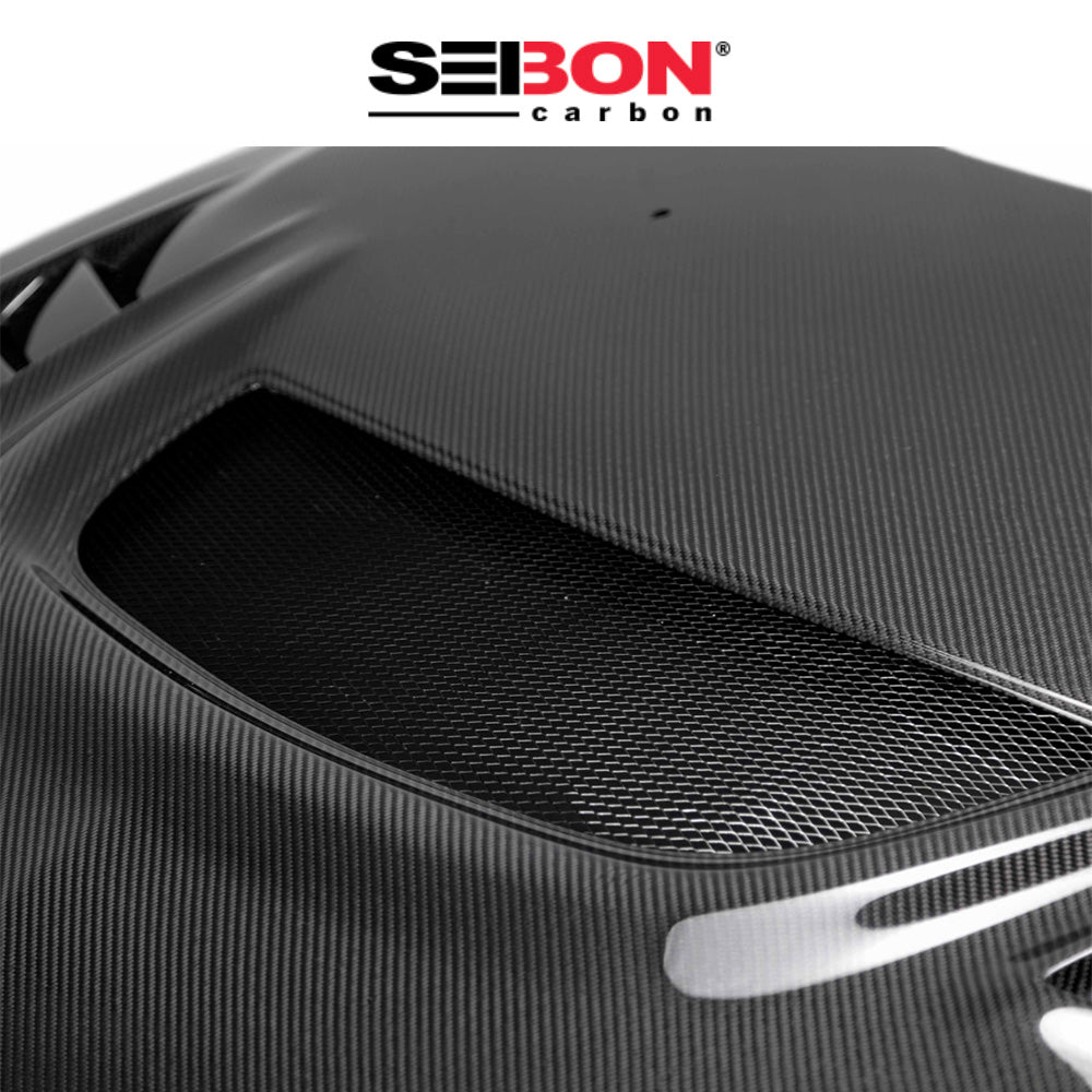 2003-2006年式三菱ランサーエボリューション用 セイボンカーボン CWスタイル カーボンファイバー製ボンネット　Seibon Carbon CW-Style Carbon Fiber Hood For 2003-2006 Mitsubishi Lancer EVO (消費税、送料込み)