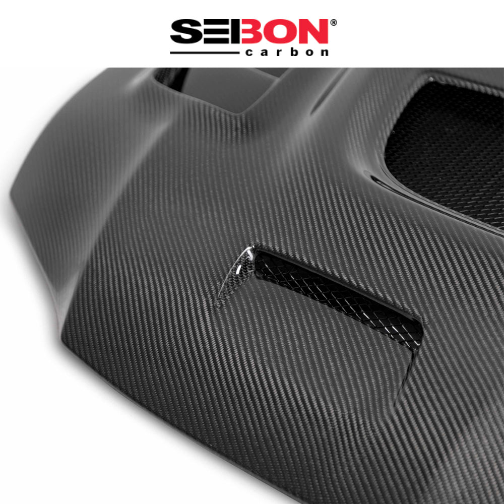 2003-2006年式三菱ランサーエボリューション用 セイボンカーボン CWスタイル カーボンファイバー製ボンネット　Seibon Carbon CW-Style Carbon Fiber Hood For 2003-2006 Mitsubishi Lancer EVO (消費税、送料込み)