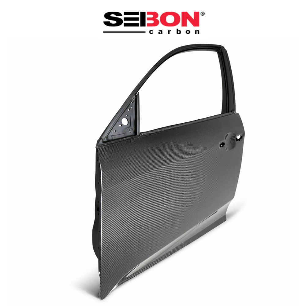 2017-2021年式 ホンダ シビック タイプＲ用 セイボンカーボン カーボンファイバー製フロントドアセット　Seibon Carbon Carbon Fiber Front Doors For 2017-2021 Honda Civic Hatchback (Front) (消費税、送料込み)