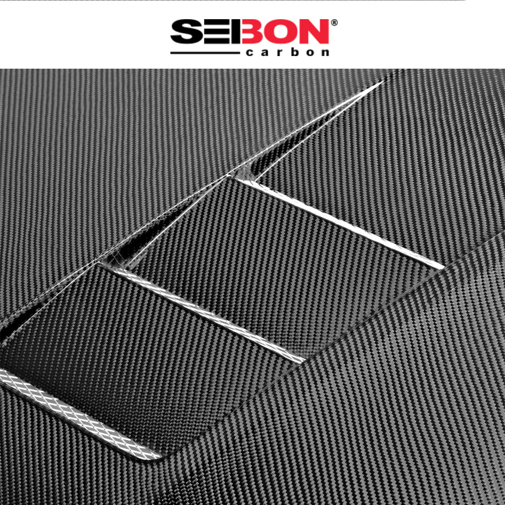 2012年式 ホンダ シビック セダン用 セイボンカーボン TSスタイル カーボンファイバー製ボンネット　Seibon Carbon TS-Style Carbon Fiber Hood For 2012-2013 Honda Civic 2DR And 2012 Honda Civic 4DR (消費税、送料込み)