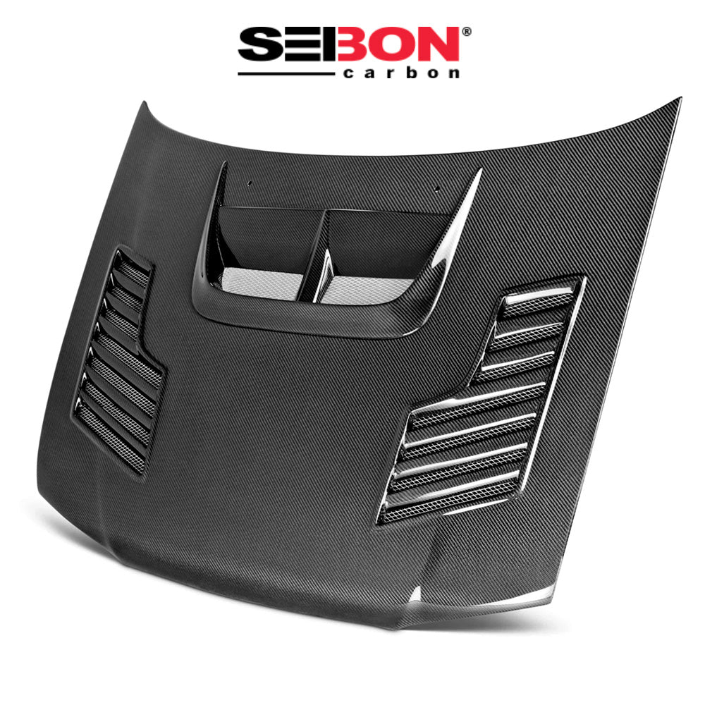1998-2001年式 スバル インプレッサ用 セイボンカーボン CWスタイル カーボンファイバー製ボンネット　Seibon Carbon CW-Style Carbon Fiber Hood For 1998-2001 Subaru Impreza (消費税、送料込み)