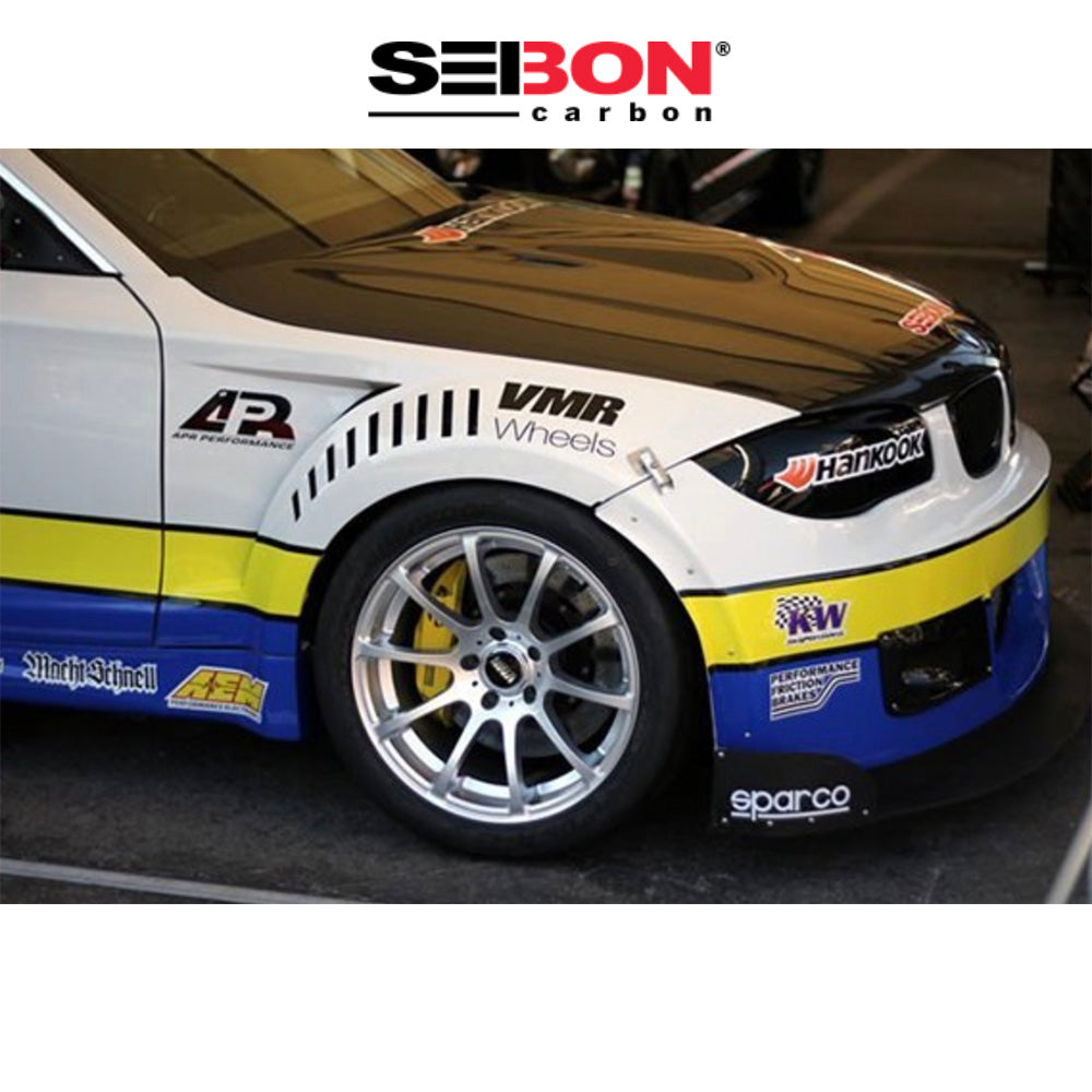 2008-2013年式ＢＭＷ １シリーズ用 セイボンカーボン BMスタイル カーボンファイバー製ボンネット　Seibon Carbon BM-Style Carbon Fiber Hood For 2008-2013 BMW E82 2DR/HB (消費税、送料込み)