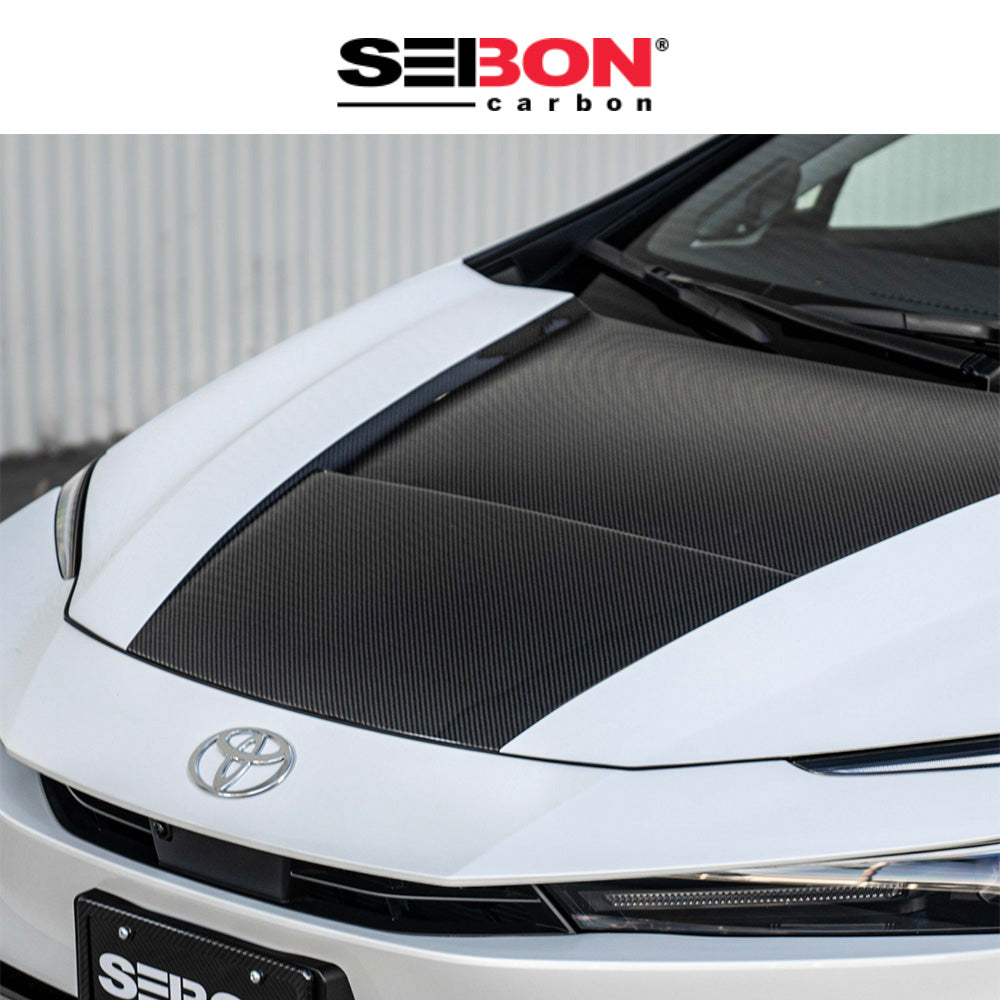 2023-2025年式トヨタ プリウス(Toyota Prius)用 セイボンカーボン VTスタイル カーボンファイバー製ボンネット　Seibon Carbon VT-Style Carbon Fiber Hood For 2023-2025 Toyota Prius / Prius Prime (消費税、送料込み)