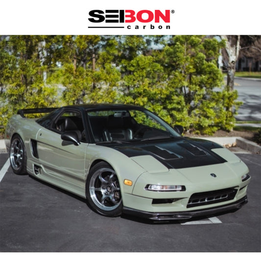 1991-2001年式 ホンダ ＮＳＸ用 セイボンカーボン CWスタイル カーボンファイバー製ボンネット　Seibon Carbon CW-Style Carbon Fiber Hood For 1991-2001 Acura NSX (消費税、送料込み)