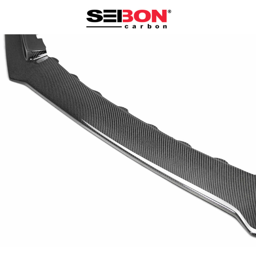 2017-2021年式 ホンダ シビック タイプＲ用 セイボンカーボン TAスタイル カーボンファイバー製フロントリップ　Seibon Carbon TA-Style Carbon Fiber Front Lip For 2017-2021 Honda Civic Type R (消費税、送料込み)