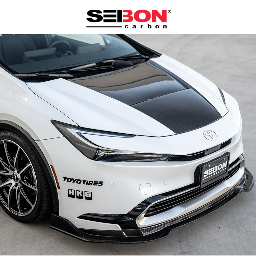 2023-2025年式トヨタ プリウス(Toyota Prius)用 セイボンカーボン VTスタイル カーボンファイバー製ボンネット　Seibon Carbon VT-Style Carbon Fiber Hood For 2023-2025 Toyota Prius / Prius Prime (消費税、送料込み)