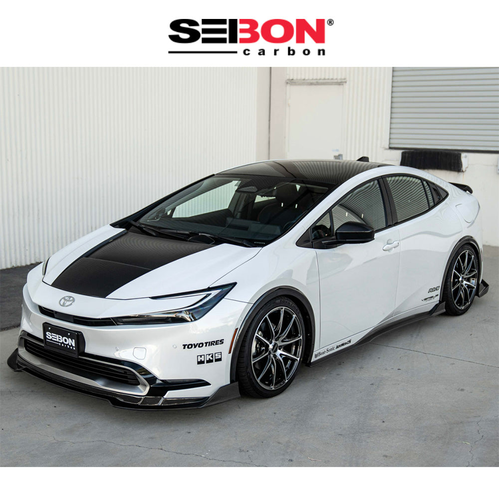 2023-2025年式トヨタ プリウス(Toyota Prius)用 セイボンカーボン VTスタイル カーボンファイバー製ボンネット　Seibon Carbon VT-Style Carbon Fiber Hood For 2023-2025 Toyota Prius / Prius Prime (消費税、送料込み)
