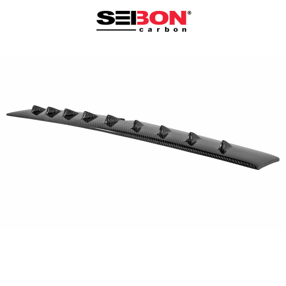 2008-2015年式 三菱 ランサーエボリューション用 セイボンカーボン カーボンファイバー ルーフフィンスポイラー Seibon Carbon Carbon Fiber Roof Fin Spoiler For 2008-2015 Mitsubishi Lancer EVO X (Sound Package, No Sunroof) Antenna Base 5x9 Cm (送料無料)
