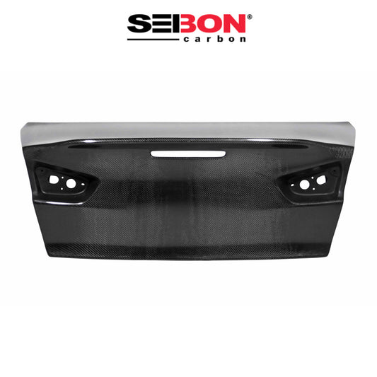 2008-2015年式 三菱 ランサーエボリューション用 セイボンカーボン カーボンファイバー CSL-スタイル トランクカバー Seibon Carbon CSL-Style Carbon Fiber Trunk Lid For 2008-2015 Mitsubishi Lancer EVO (送料無料)