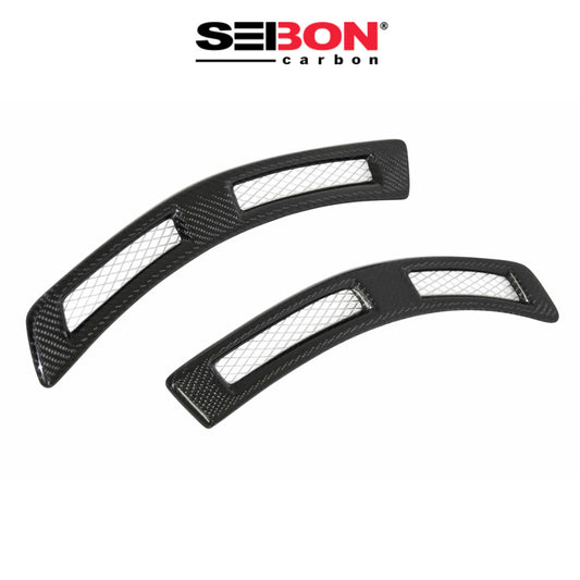 2008-2015年式 三菱 ランサーエボリューション用 セイボンカーボン カーボンファイバー フェンダーダクト Seibon Carbon Carbon Fiber Fender Duct For 2008 -2015 Mitsubishi Lancer EVO X (送料無料)