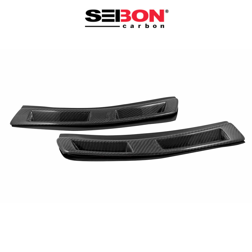 2008-2015年式 三菱 ランサーエボリューション用 セイボンカーボン カーボンファイバー フェンダーダクト Seibon Carbon Carbon Fiber Fender Duct For 2008 -2015 Mitsubishi Lancer EVO X (送料無料)