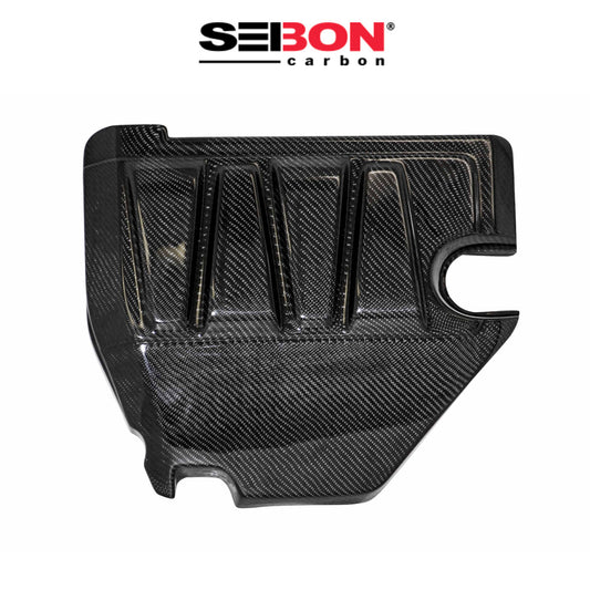 2008-2015年式 三菱 ランサーエボリューション用 セイボンカーボン カーボンファイバー エンジンカバー Seibon Carbon Carbon Fiber Engine Cover For 2008-2015 Mitsubishi Lancer EVO X (送料無料)