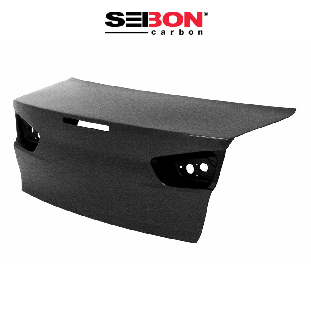 2008-2015年式 三菱 ランサーエボリューション用 セイボンカーボン カーボンファイバー OEMスタイル トランクカバー Seibon Carbon OEM-Style Carbon Fiber Trunk Lid For 2008-2015 Mitsubishi Lancer EVO X (送料無料)
