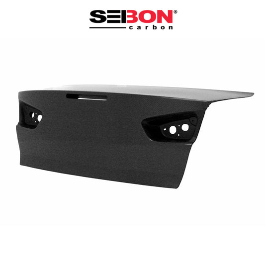 2008-2015年式 三菱 ランサーエボリューション用 セイボンカーボン カーボンファイバー OEMスタイル トランクカバー Seibon Carbon OEM-Style Carbon Fiber Trunk Lid For 2008-2015 Mitsubishi Lancer EVO X (送料無料)