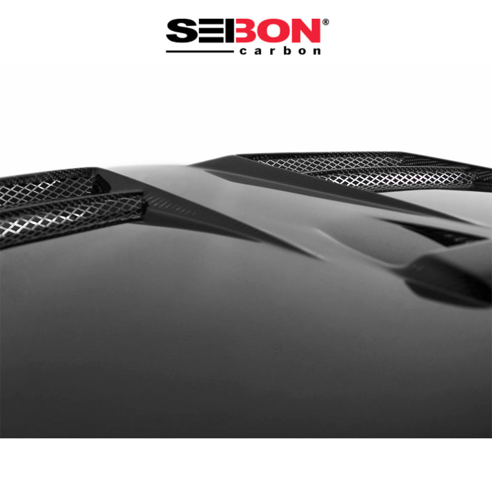 2008-2017年式三菱 ランサー用 セイボンカーボン DVスタイル カーボンファイバー製ボンネット　Seibon Carbon DV-Style Carbon Fiber Hood For 2008-2017 Mitsubishi Lancer (消費税、送料込み)