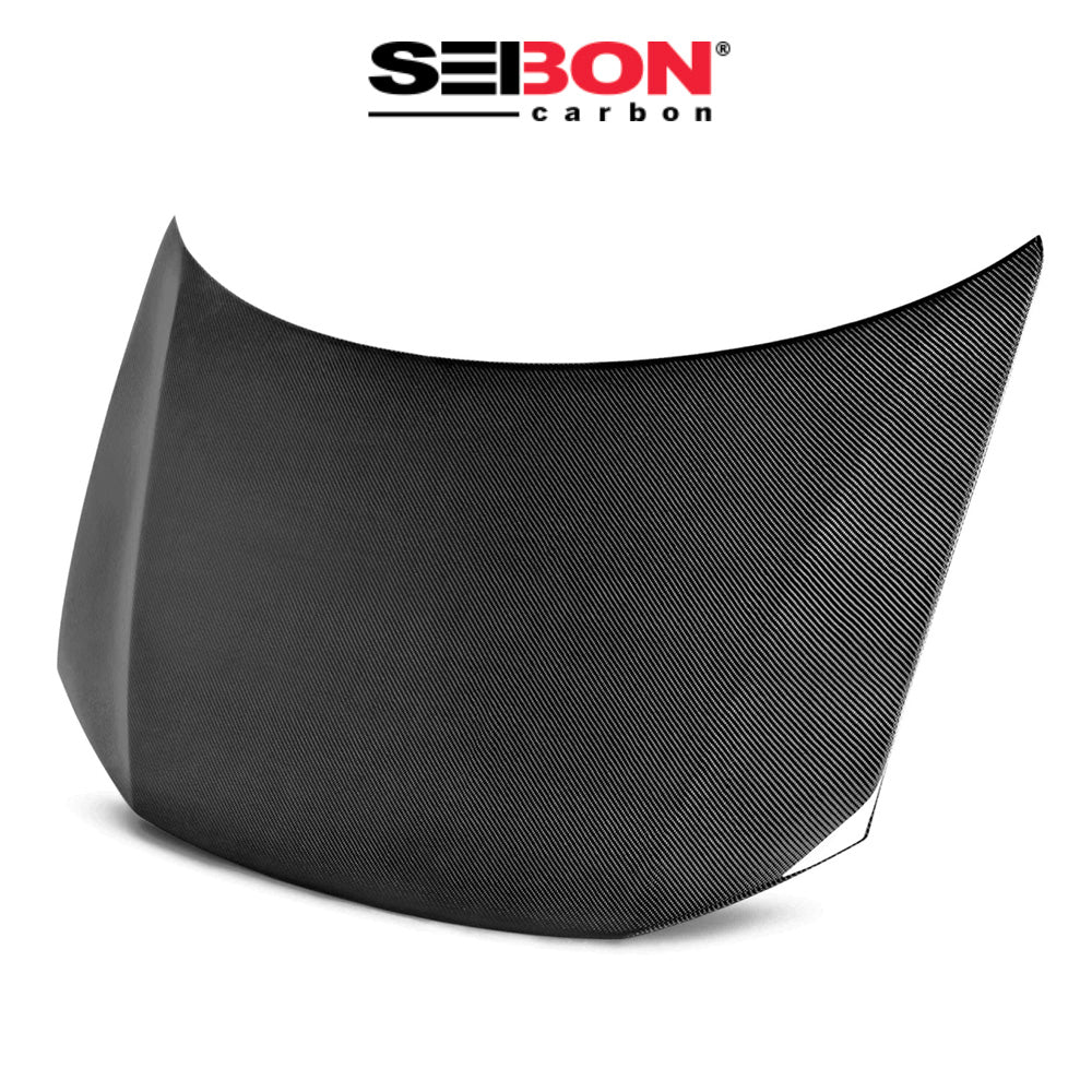 2012年式 ホンダ シビック セダン用 セイボンカーボン 純正スタイル カーボンファイバー製ボンネット　Seibon Carbon OEM-Style Carbon Fiber Hood For 2012-2013 Honda Civic 2DR And 2012 Honda Civic 4DR (消費税、送料込み)