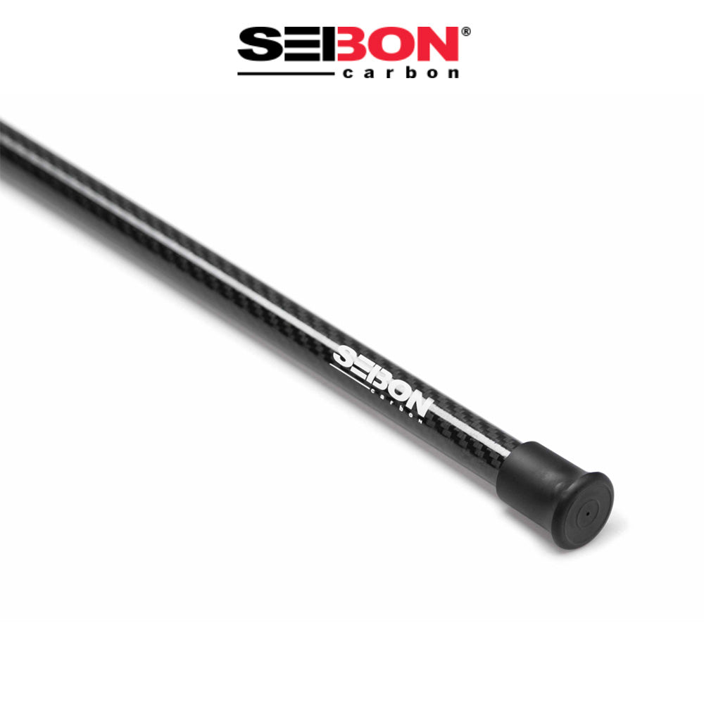2020-2026年式 トヨタ GRスープラ用 セイボンカーボン カーボンファイバーフードプロップ(SEIBON ロゴ入り)　Carbon Fiber Hood Prop With Seibon Logo For 2020-2026 Toyota GR Supra (送料無料)