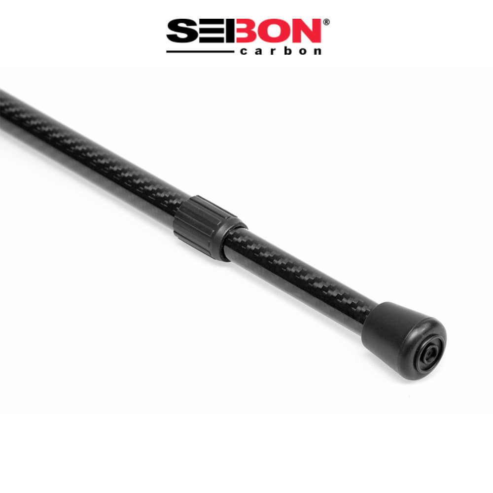 2020-2026年式 トヨタ GRスープラ用 セイボンカーボン カーボンファイバーフードプロップ(SEIBON ロゴ入り)　Carbon Fiber Hood Prop With Seibon Logo For 2020-2026 Toyota GR Supra (送料無料)