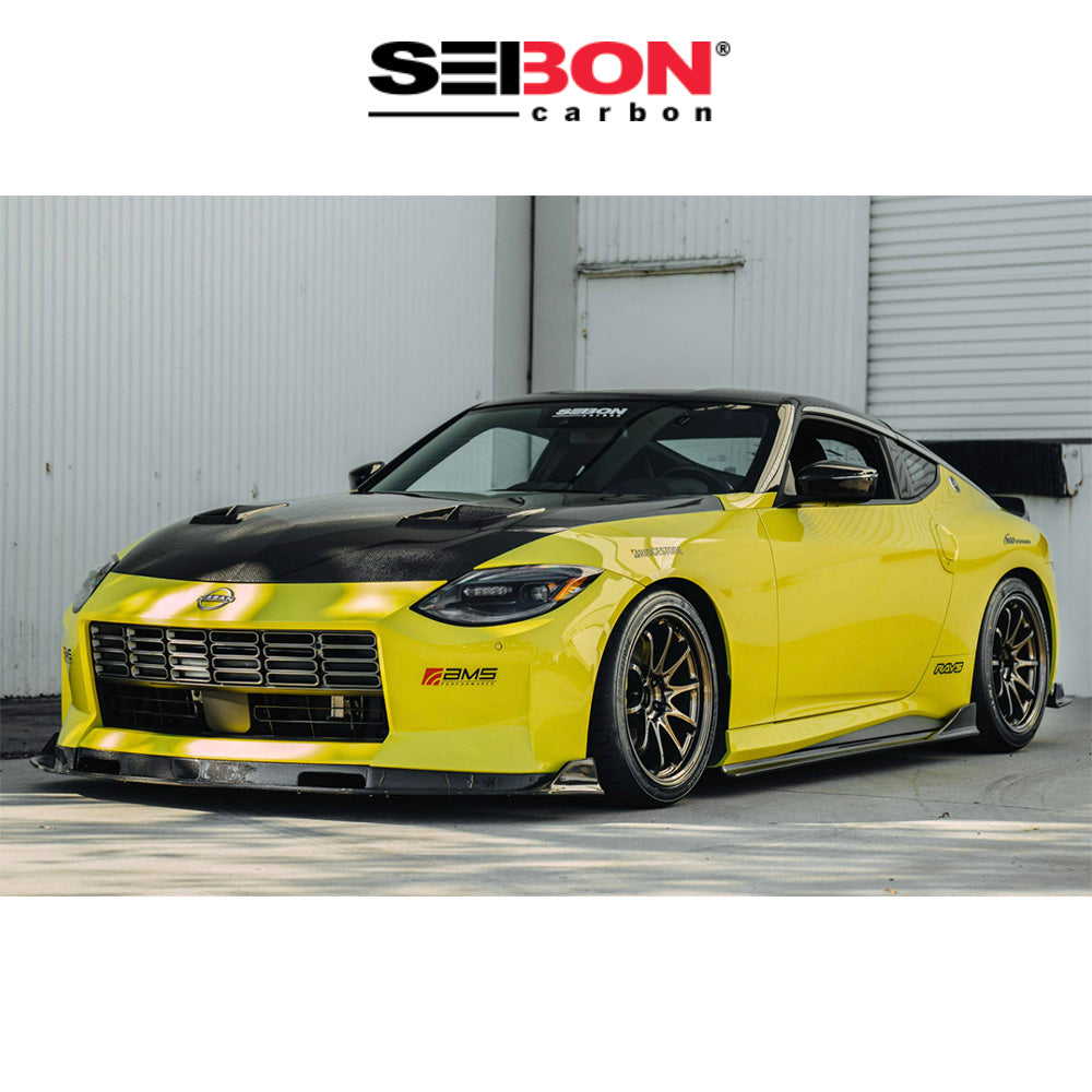 2023-2025年式 日産 フェアレディ Z用 セイボンカーボン カーボンファイバー MBスタイル フロントリップ Seibon Carbon MB-Style Carbon Fiber Front Lip For 2023-2025 Nissan Z (送料無料)