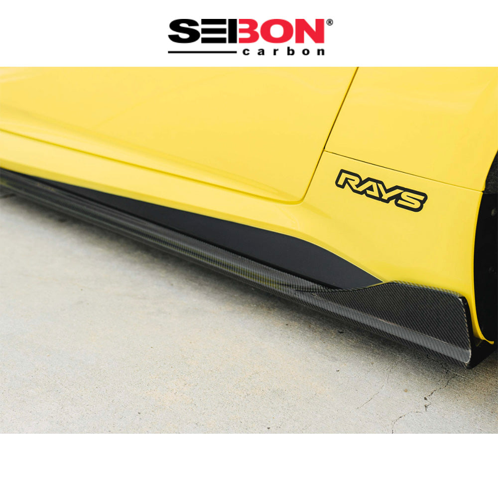 2023-2025年式 日産 フェアレディ Z用 セイボンカーボン カーボンファイバー MBスタイル サイドスカートセット Seibon Carbon MB-Style Carbon Fiber Side Skirts For 2023-2025 Nissan Z (送料無料)