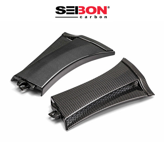 2008-2014年式 スバル WRX 用 セイボンカーボン カーボンファイバー フェンダーキャップセット Seibon Carbon Carbon Fiber Fender Caps For 2008-2014 Subaru STi / 2011-2014 WRX (送料無料)