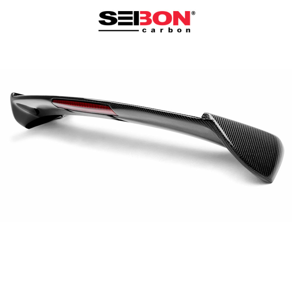 2008-2014年式 スバル WRX 用 セイボンカーボン カーボンファイバー STIスタイル リアスポイラー Seibon Carbon STI-Style Carbon Fiber Rear Spoiler For 2008-2014 Subaru WRX / Sti Hatchback - With LED Brake Light (送料無料)