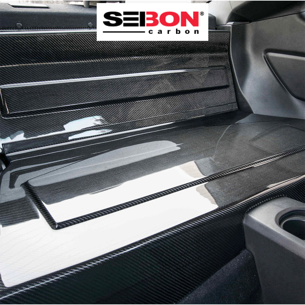 2013-2020年式 トヨタ８６ 用 セイボンカーボン カーボンファイバー リアシートパネル(２ピース) Seibon Carbon Carbon Fiber Rear Seat Panels For 2013-2020 Scion FRS / Subaru BRZ (2 Pieces) (送料無料)