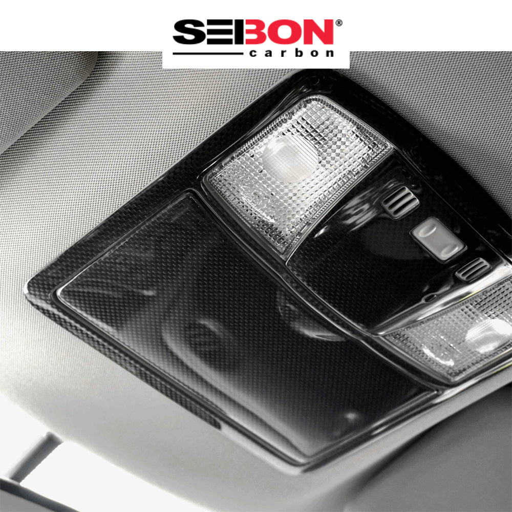 2009-2016年式 日産 GT-R 3.8用 セイボンカーボン カーボンファイバー マップライト周辺トリム３ピースセット Seibon Carbon Carbon Fiber Map Light Surround Trim For 2009-2016 Nissan GT-R - 3 Pcs (送料無料)