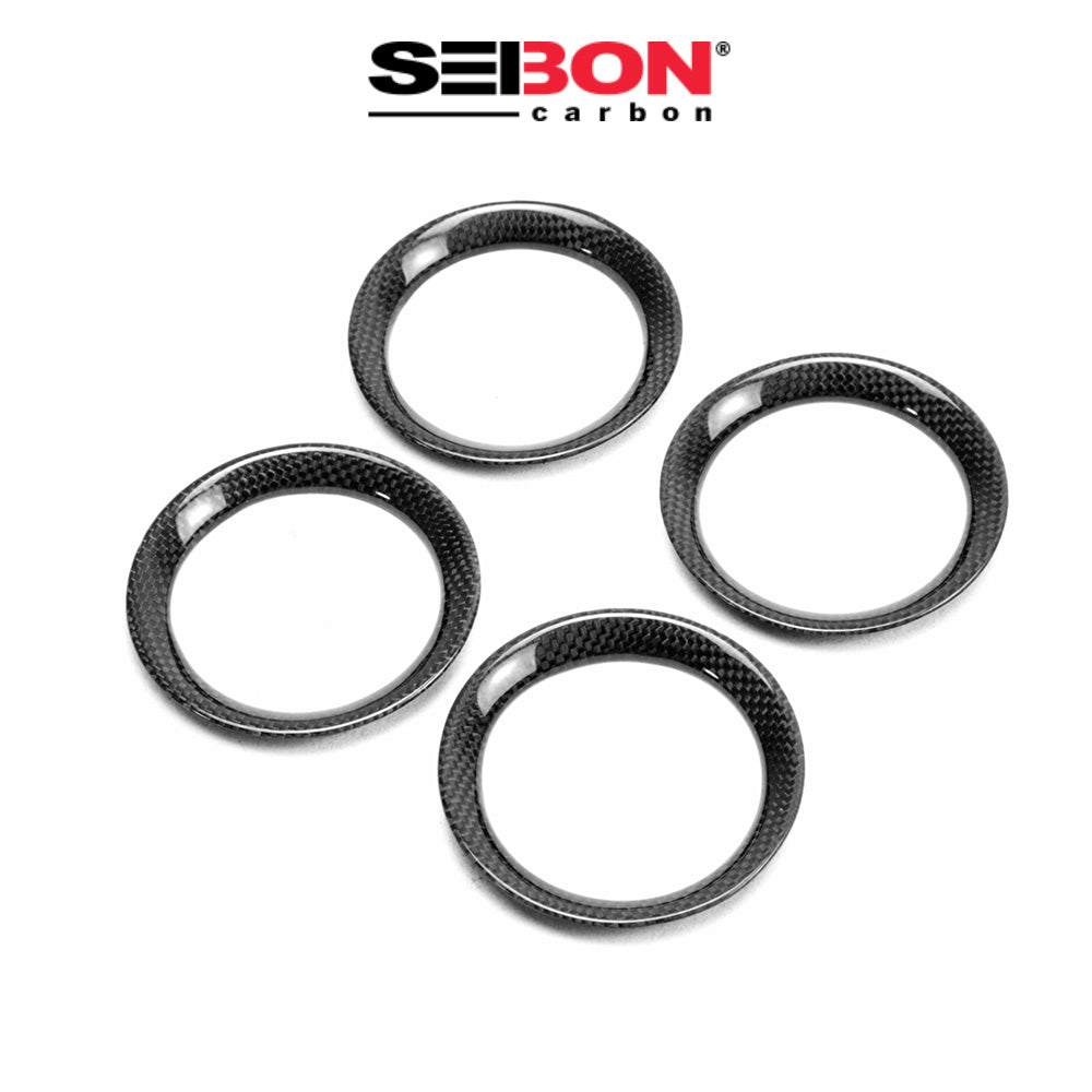 2009-2016年式 日産 GT-R用 セイボンカーボン カーボンファイバー 内装トリム６ピースセット Seibon Carbon Carbon Fiber Interior Trim Set For 2009-2016 Nissan GT-R - 6 Pcs *Set Includes: Mirror Control Panel Cover (1), Navigator Cover (1), Air Vents Cover (4) (送料無料)