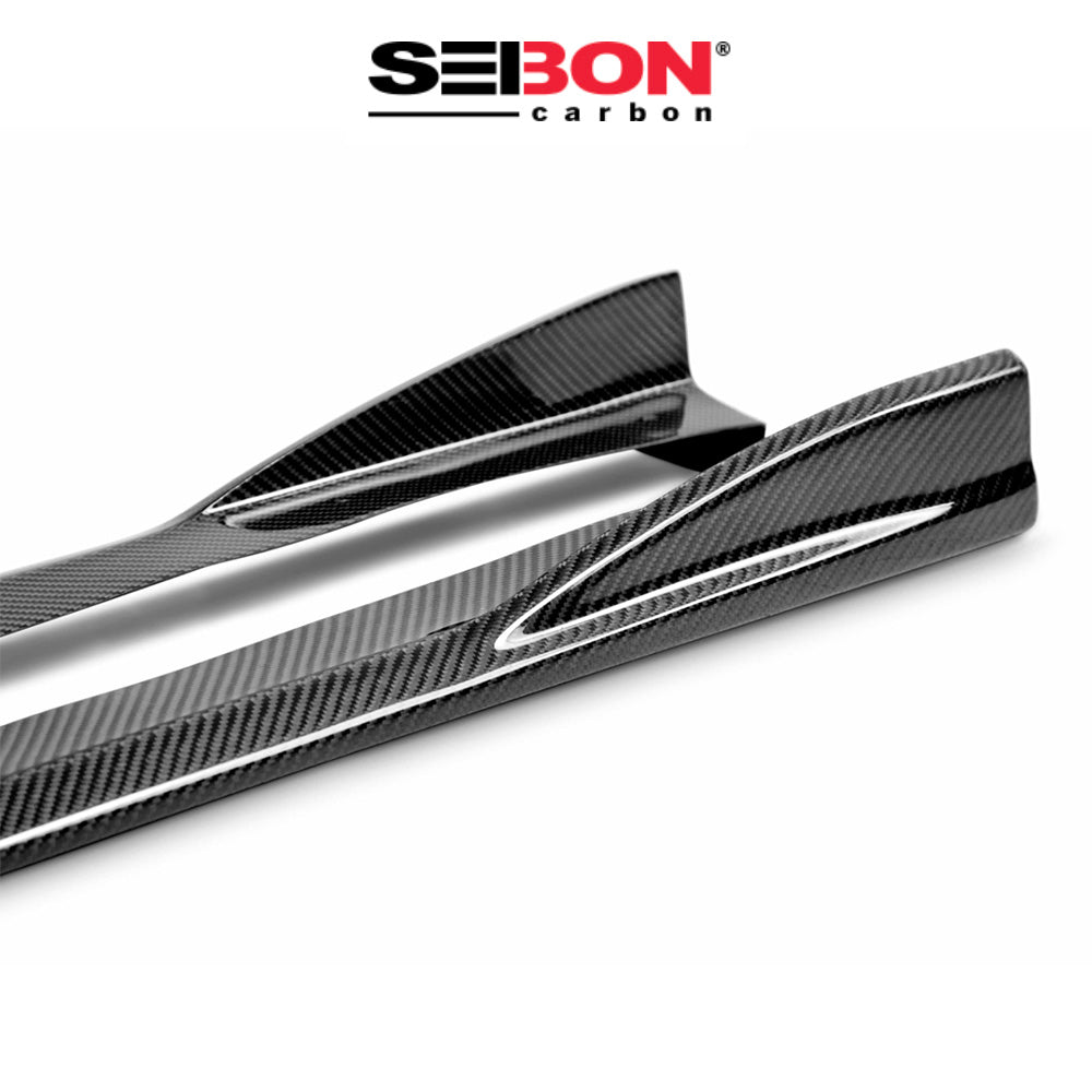 2008-2014年式 スバル WRX 用 セイボンカーボン カーボンファイバー CSスタイル サイドスカートセット Seibon Carbon CS-Style Carbon Fiber Side Skirts For 2008-2014 Subaru STi / 2011-2014 WRX (送料無料)