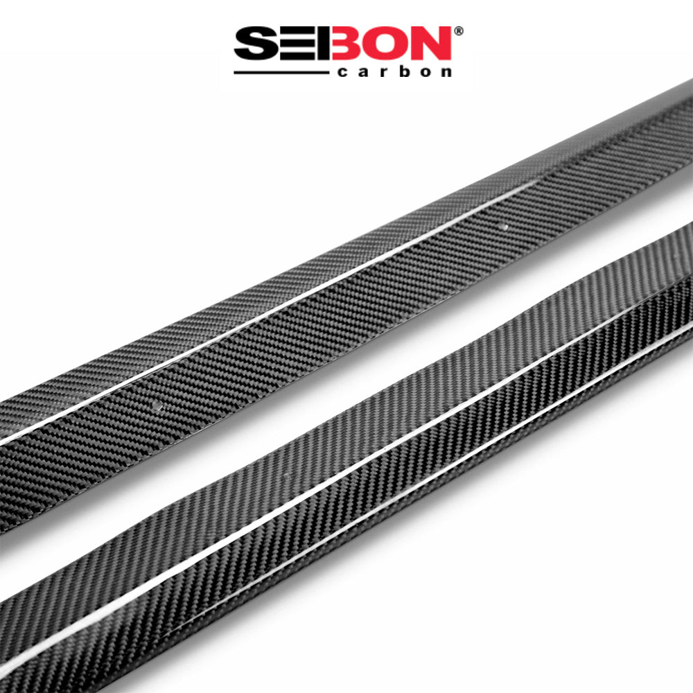 2008-2014年式 スバル WRX 用 セイボンカーボン カーボンファイバー CSスタイル サイドスカートセット Seibon Carbon CS-Style Carbon Fiber Side Skirts For 2008-2014 Subaru STi / 2011-2014 WRX (送料無料)