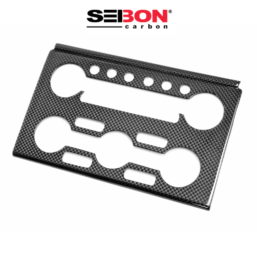 2009-2016年式 日産 GT-R用 セイボンカーボン カーボンファイバー センターコントロール内装トリム４ピースセット Seibon Carbon Carbon Fiber Interior Center Control Trim Set For 2009-2016 Nissan GT-R - 4 Pcs (送料無料)