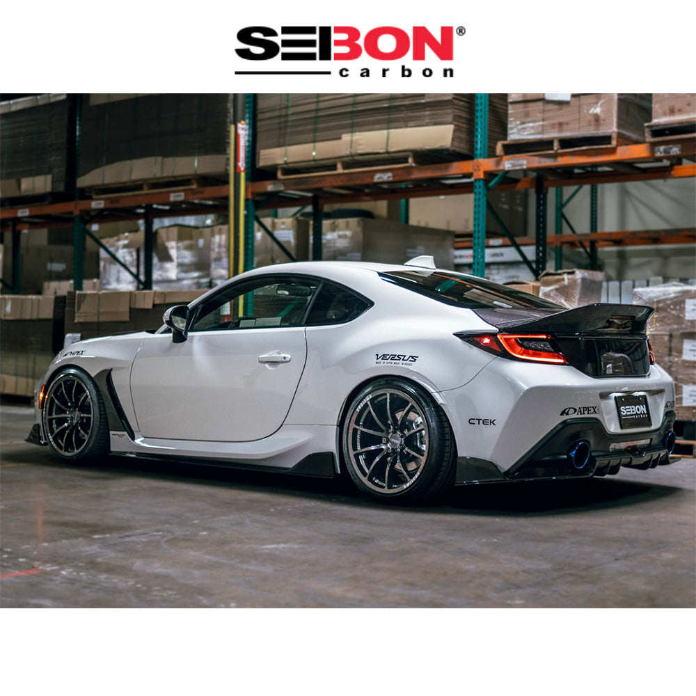 2022-2025年式 トヨタ ＧＲ８６用 セイボンカーボン カーボンファイバー MBスタイル サイドスカートセット Seibon Carbon MB-Style Carbon Fiber Side Skirts For 2022-2025 Toyota GR86 / Subaru BRZ (送料無料)
