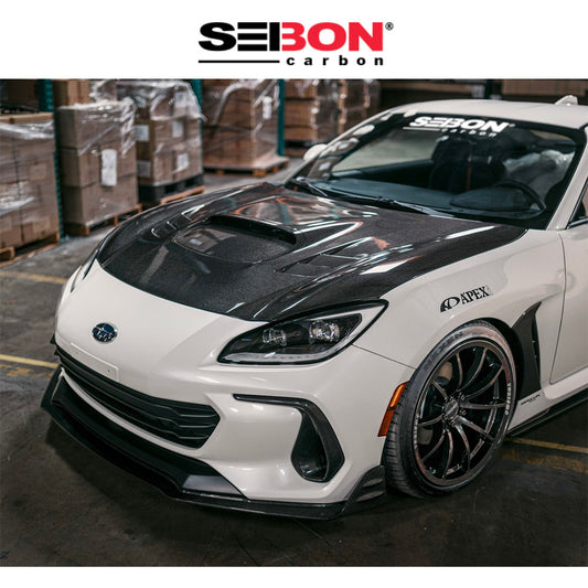 2022-2024年式 スバル BRZ 2.4 用 セイボンカーボン カーボンファイバー MBスタイル フロントリップ Seibon Carbon MB-Style Carbon Fiber Front Lip For 2022-2024 Subaru BRZ (送料無料)