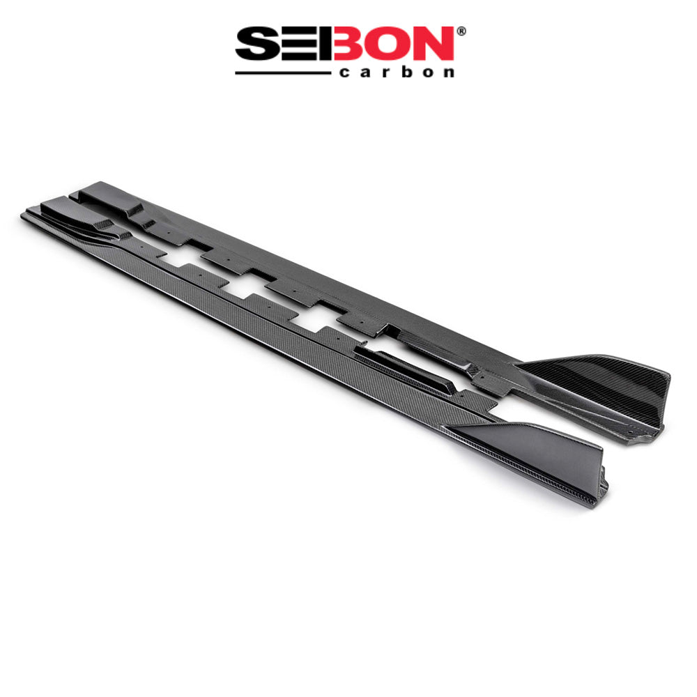 2022-2025年式 トヨタ ＧＲ８６用 セイボンカーボン カーボンファイバー MBスタイル サイドスカートセット Seibon Carbon MB-Style Carbon Fiber Side Skirts For 2022-2025 Toyota GR86 / Subaru BRZ (送料無料)