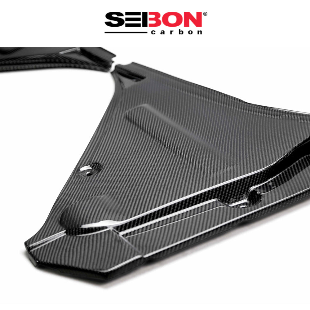 2009-2024年式 日産 GT-R用 セイボンカーボン カーボンファイバー クーリングパネル３ピースセット Seibon Carbon Carbon Fiber Cooling Panel Set For 2009-2024 Nissan GT-R - 3 Pcs (送料無料)