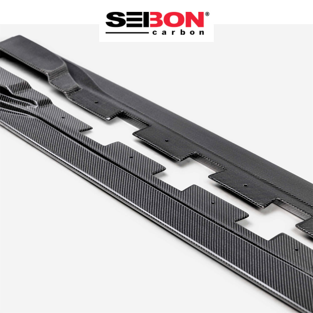 2022-2025年式 トヨタ ＧＲ８６用 セイボンカーボン カーボンファイバー MBスタイル サイドスカートセット Seibon Carbon MB-Style Carbon Fiber Side Skirts For 2022-2025 Toyota GR86 / Subaru BRZ (送料無料)