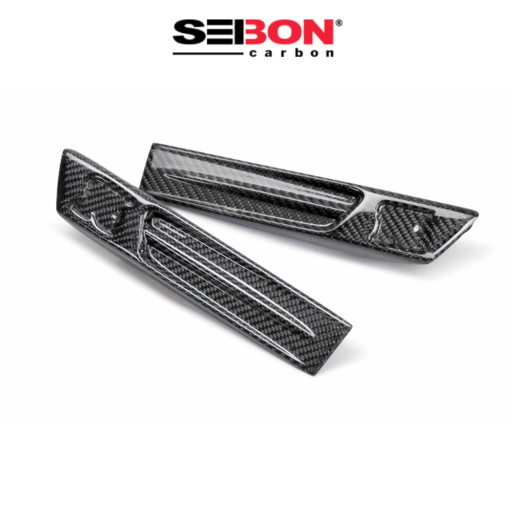 2009-2014年式 日産 GT-R 3.8用 セイボンカーボン カーボンファイバー フェンダーダクトロゴ Seibon Carbon Carbon Carbon Fiber Fender Duct Logo For 2009-2014 Nissan GT-R (送料無料)
