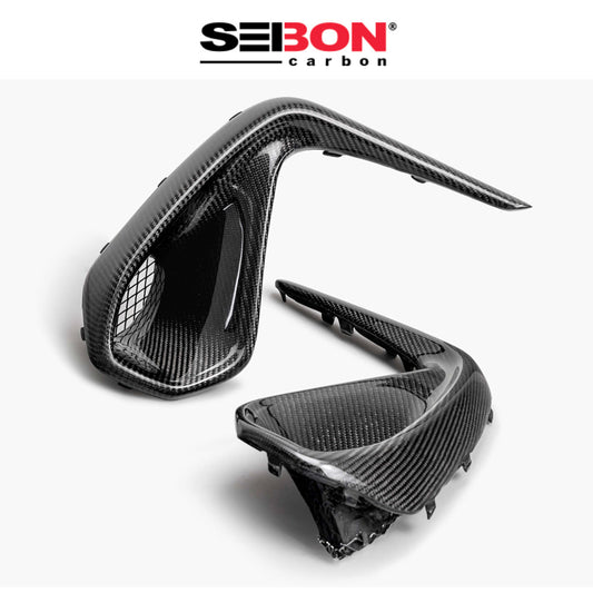 2022-2024年式 スバル BRZ用 セイボンカーボン カーボンファイバー フロントバンパーダクトセット Seibon Carbon Carbon Fiber Front Bumper Duct For 2022-2024 Subaru BRZ (消費税、送料込み)