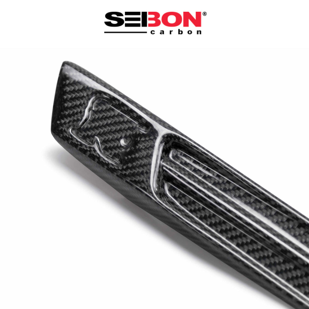 2009-2014年式 日産 GT-R 3.8用 セイボンカーボン カーボンファイバー フェンダーダクトロゴ Seibon Carbon Carbon Carbon Fiber Fender Duct Logo For 2009-2014 Nissan GT-R (送料無料)
