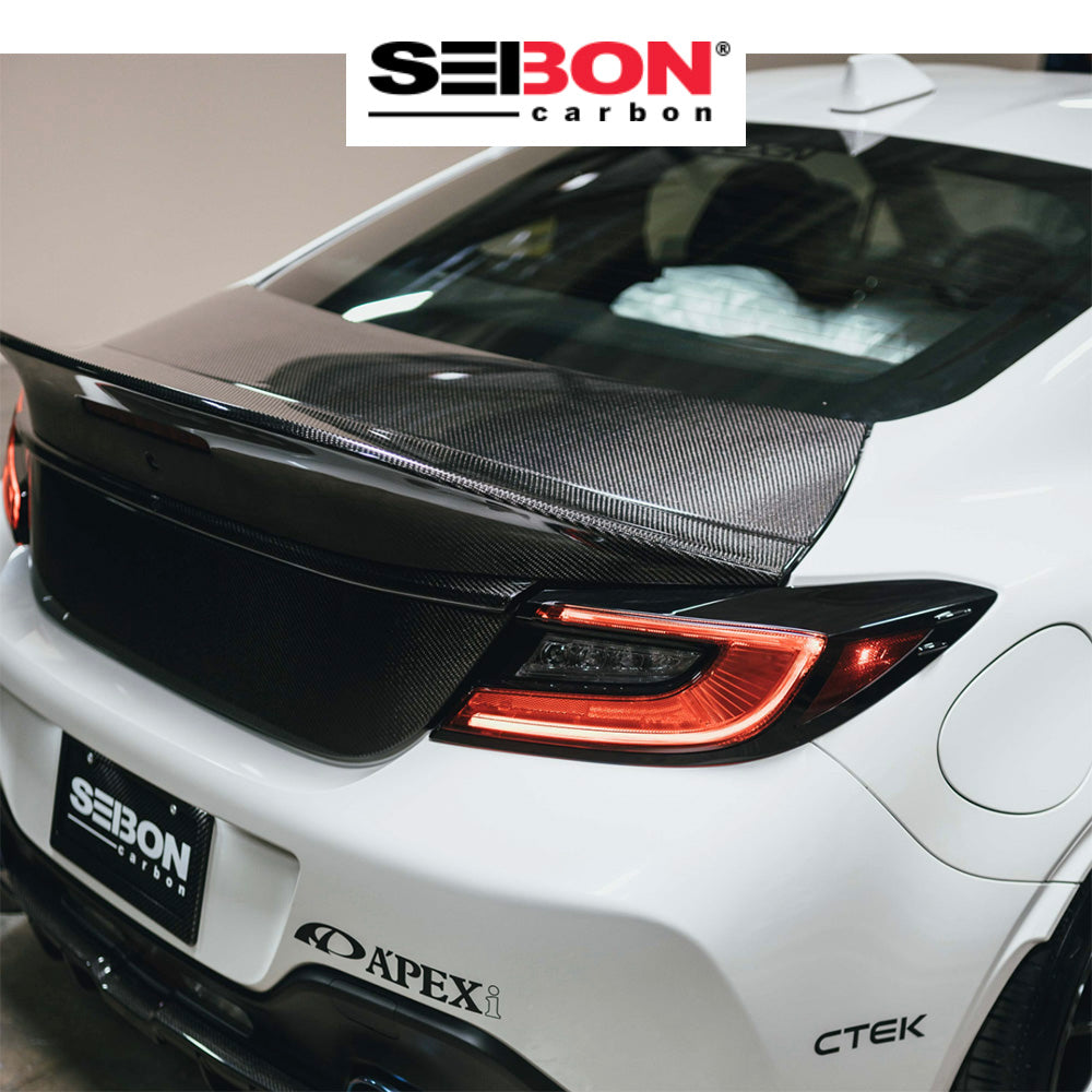 2022-2025年式 トヨタＧＲ８６用 セイボンカーボン カーボンファイバー スポイラー Seibon Carbon Carbon Fiber Spoiler For 2022-2025 Toyota GR86/ Subaru BRZ (送料無料)