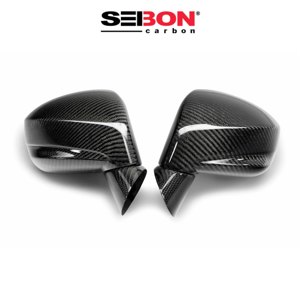 2009-2024年式 日産 GT-R用 セイボンカーボン カーボンファイバー ミラーカバーセット Seibon Carbon Carbon Fiber Mirror Covers For 2009-2024 Nissan GT-R (送料無料)
